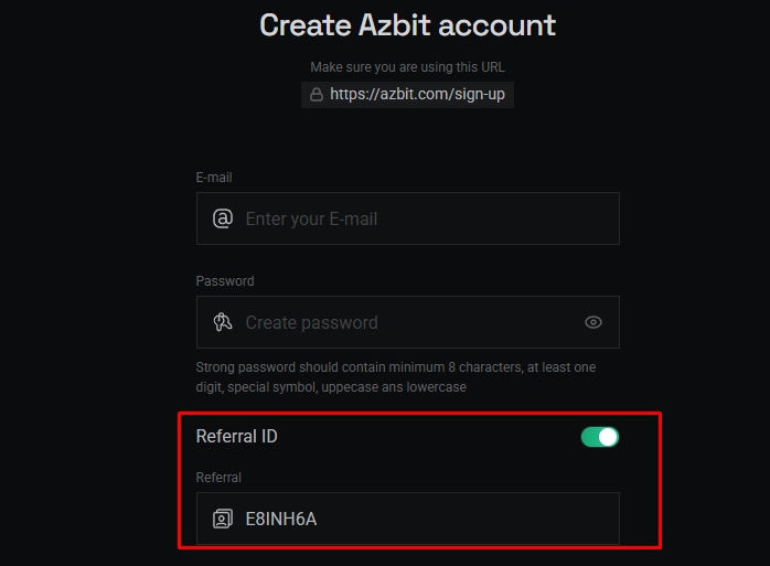 Azbit referral code